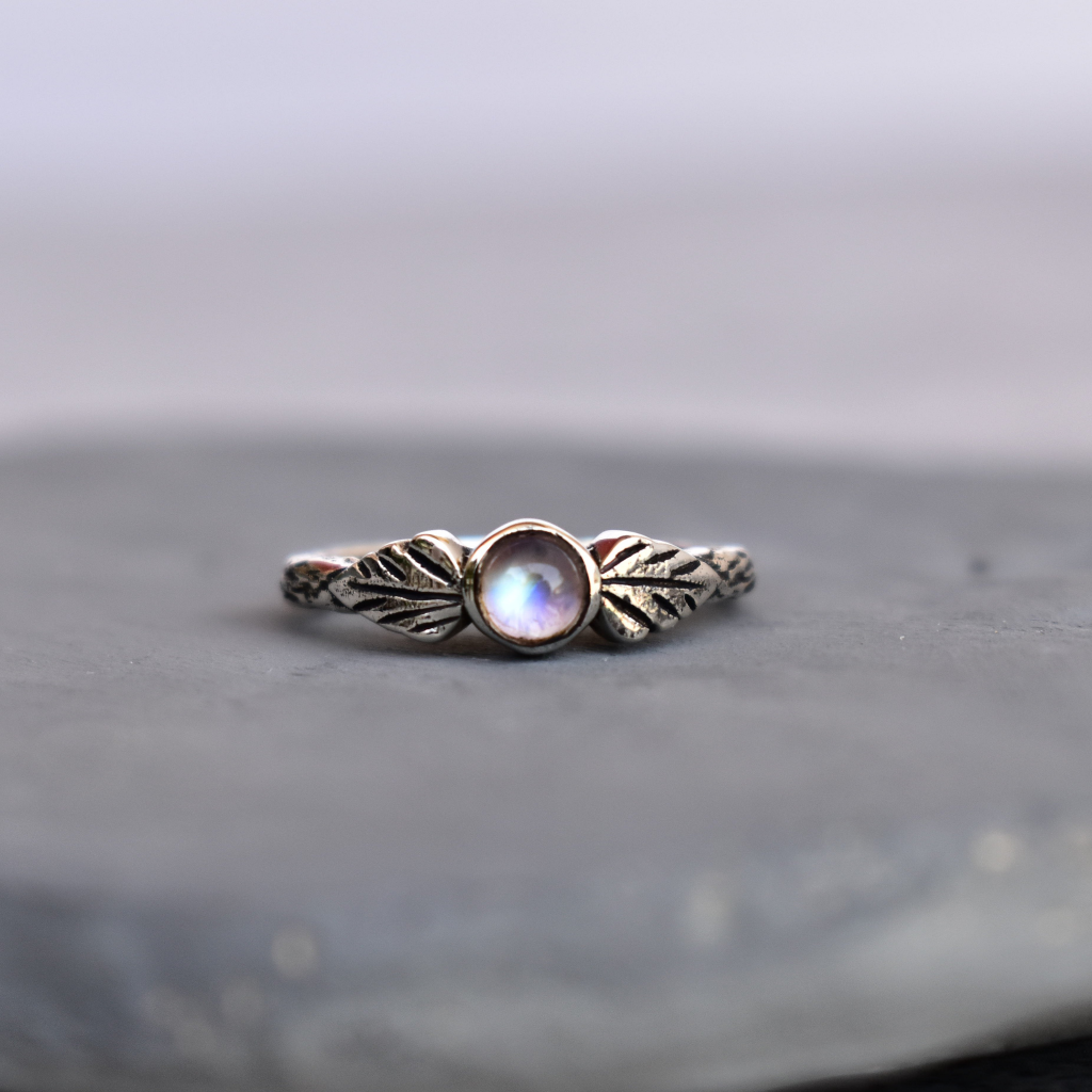 Earth's Radiance - Moonstone Ring -