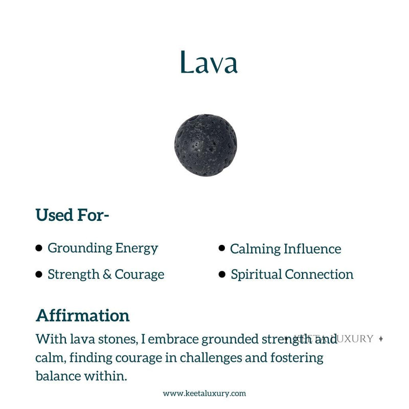 Elemental Energy - Lava Bead Necklace