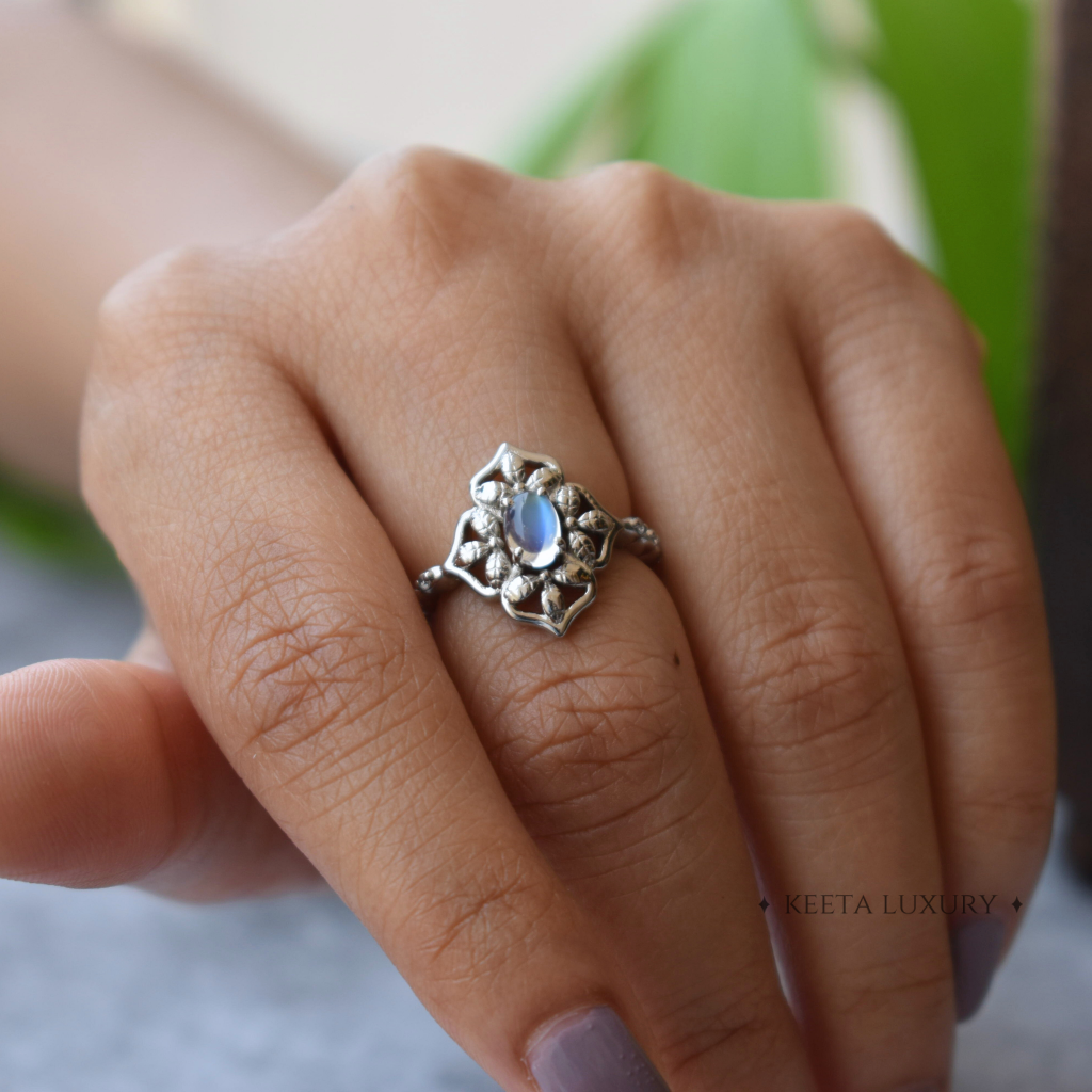 Enchanted Forest - Moonstone Ring -