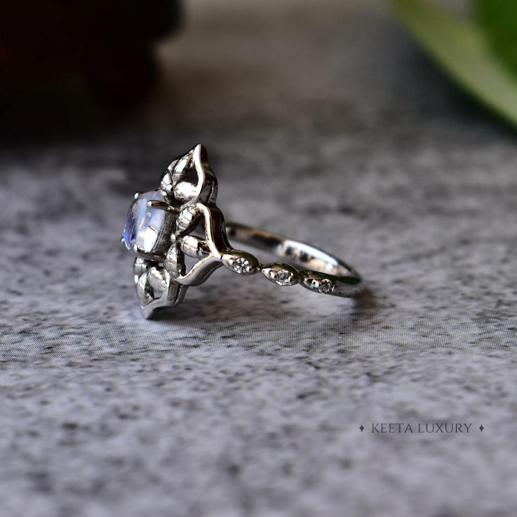 Enchanted Forest - Moonstone Ring -