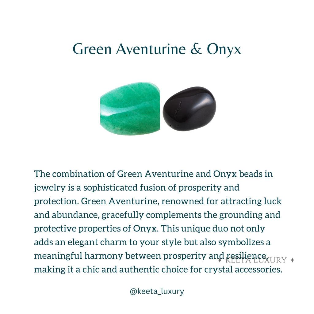 Enchanted Green - Green Aventurine & Black Onyx -