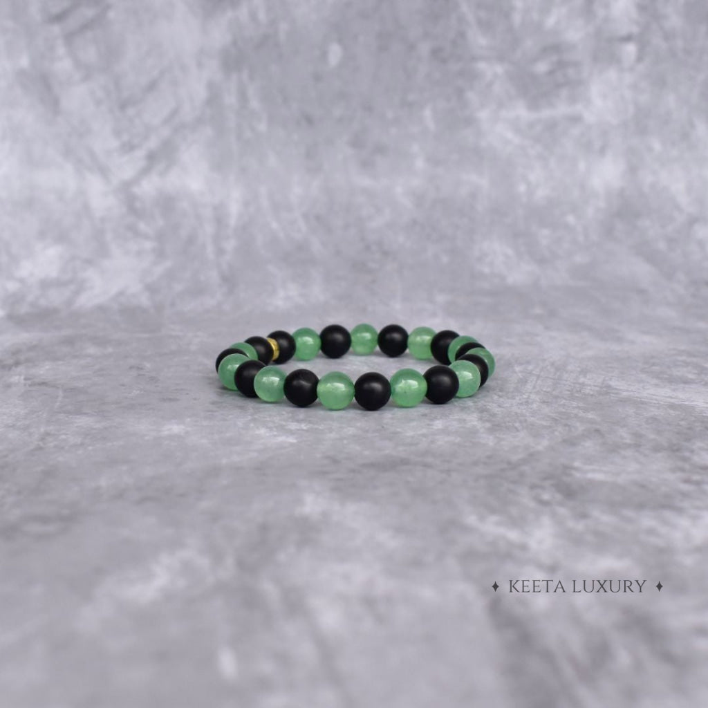 Enchanted Green - Aventurine & Black Onyx Bracelets
