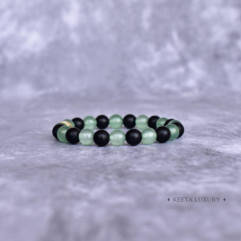 Enchanted Green - Aventurine & Black Onyx Bracelets