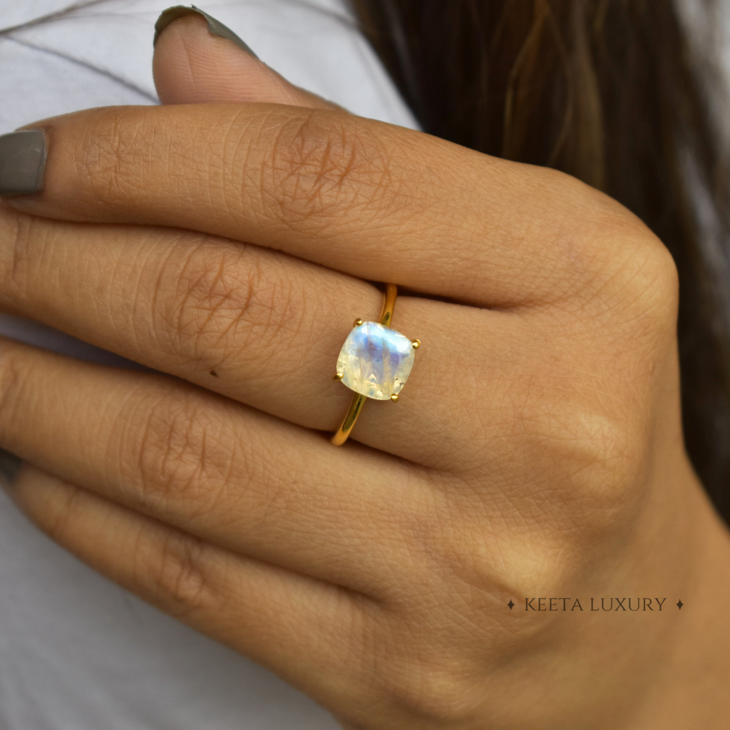 Ethereal moon- Moonstone Ring -