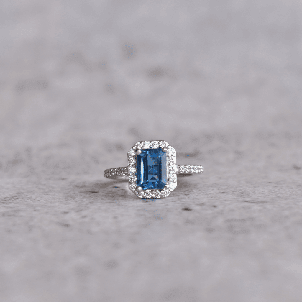 Ethereal Waters - Blue Topaz Ring -