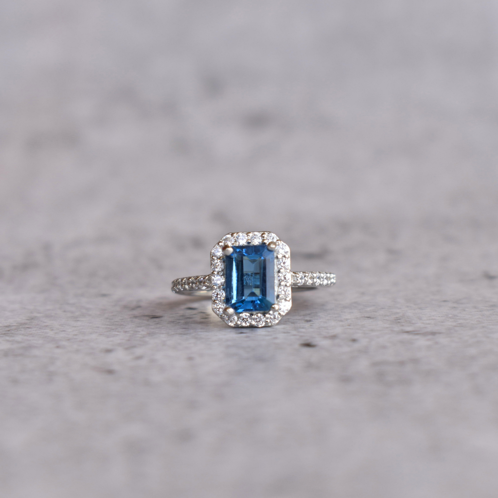 Ethereal Waters - Blue Topaz Ring -