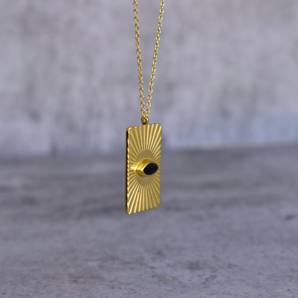 Evil Eye - Black Onyx Necklace -