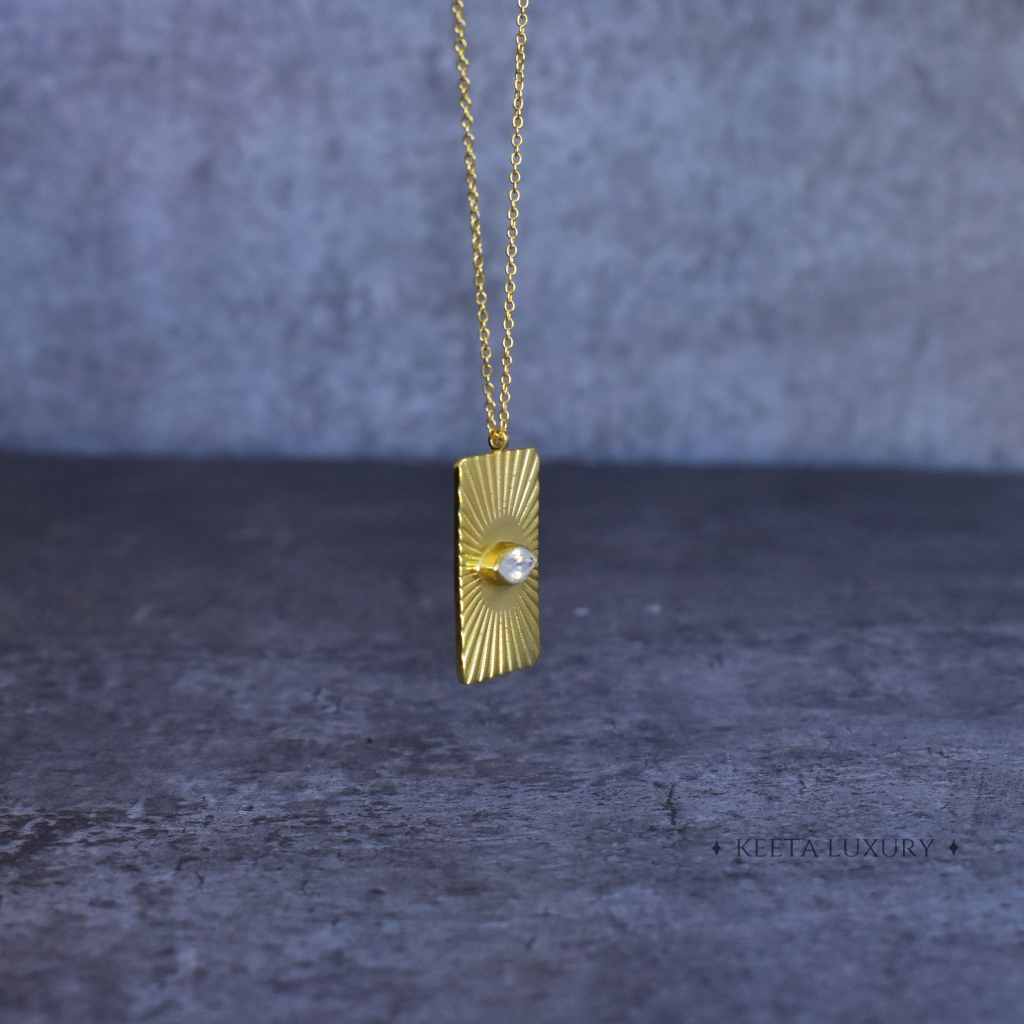 Evil Eye - Moonstone Necklace -