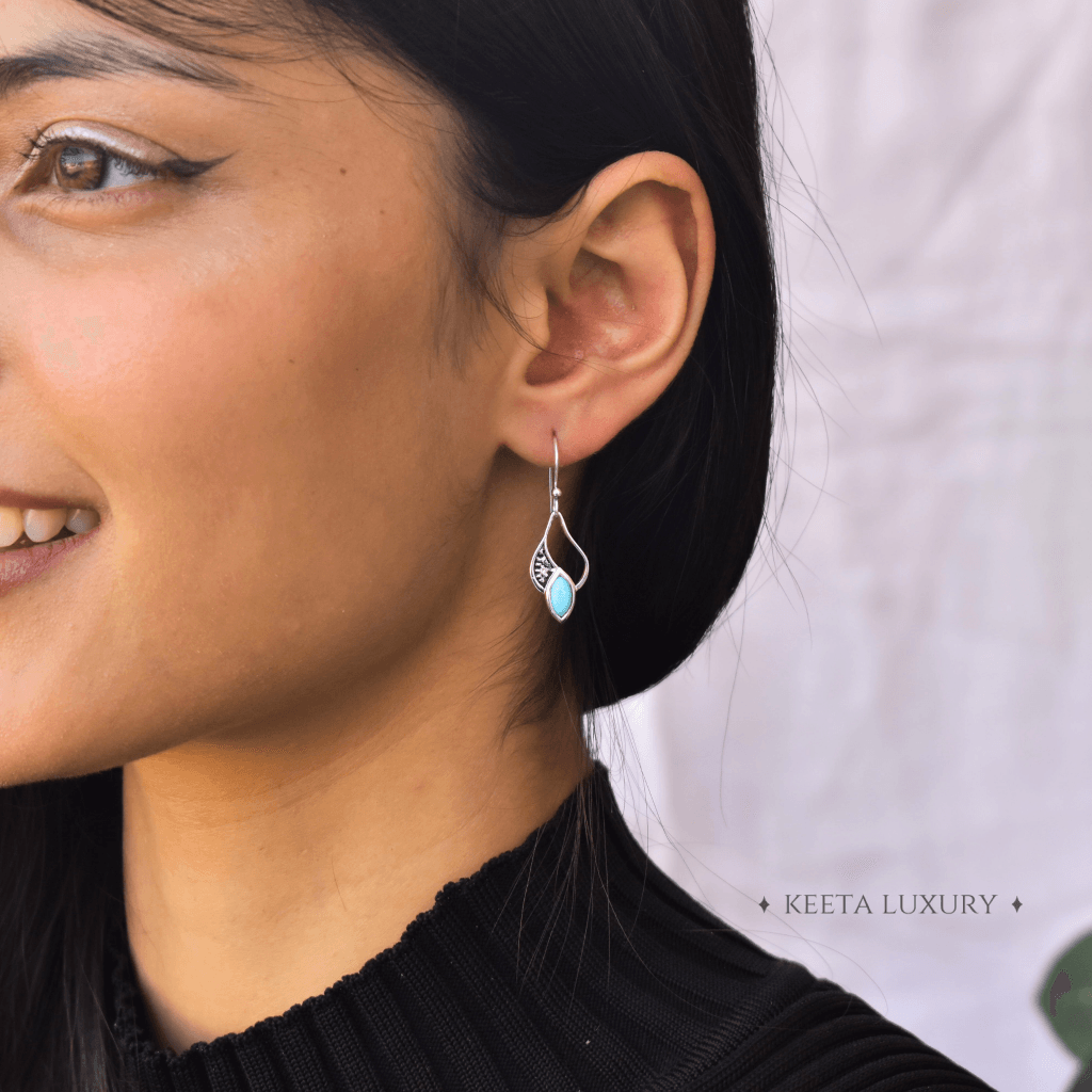 Eye Luring - Turquoise Earrings -