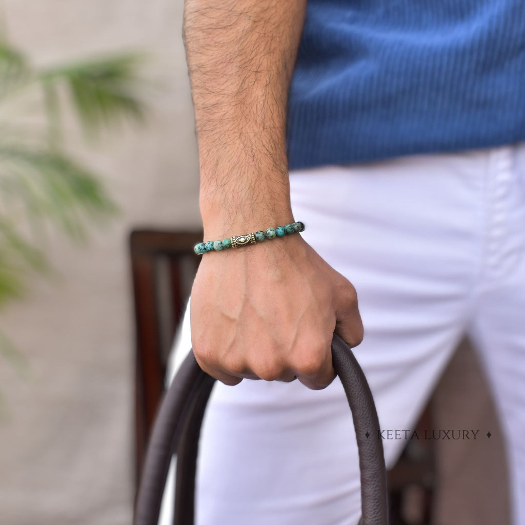 Eye of Serenity - Turquoise Beads Bracelet -