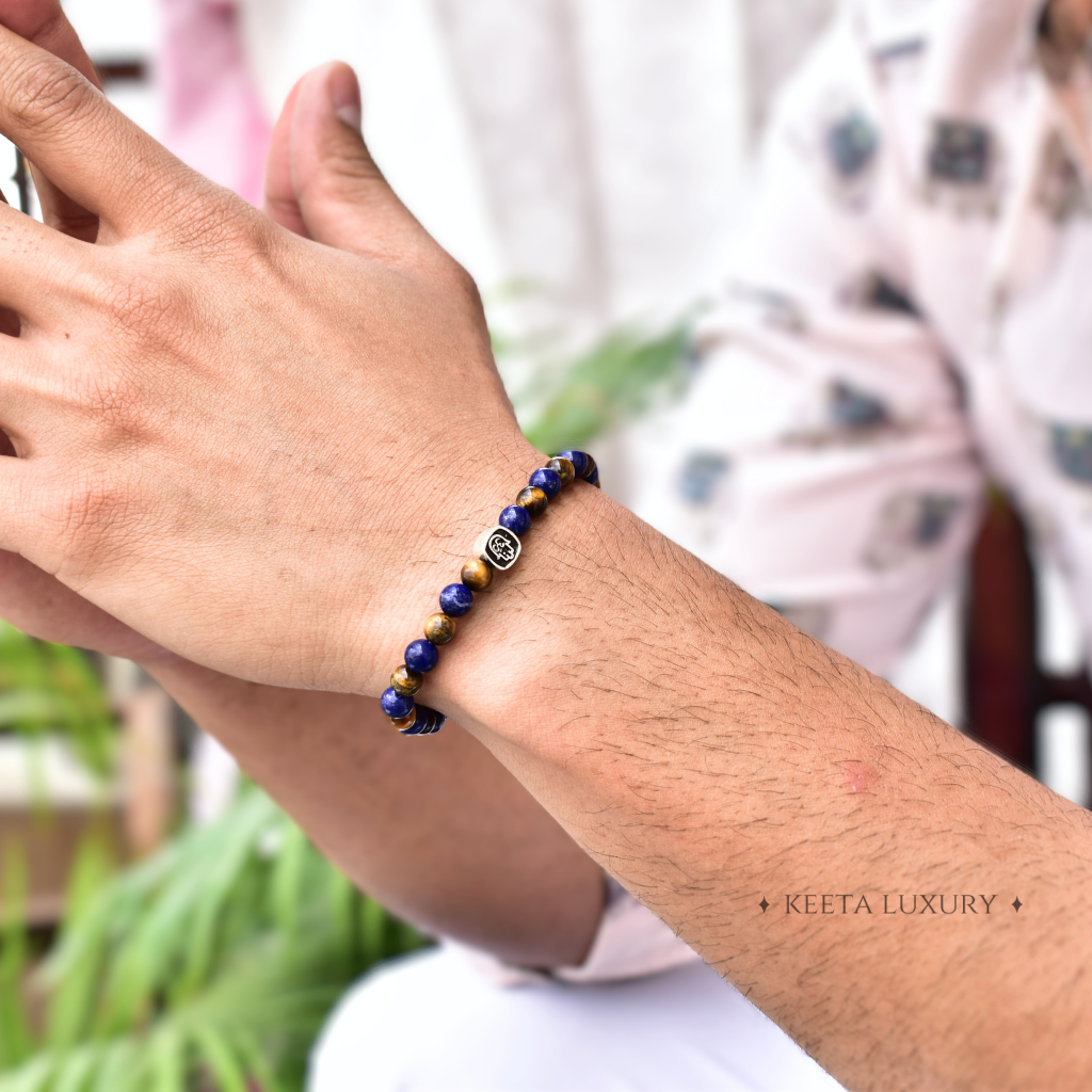 Eye Ultimate - Lapis and tiger eye bracelet -