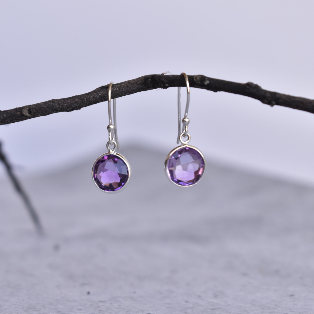 Facets Talk - Amethyst Earrings -