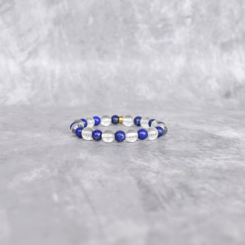 Focus - Clear Quartz & Lapis Lazuli Bracelet Bracelets