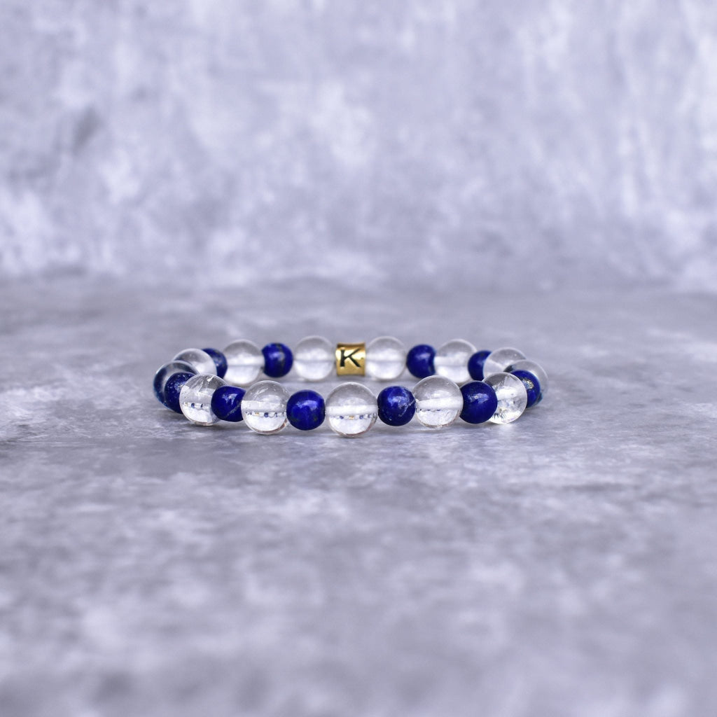 Focus - Clear Quartz & Lapis Lazuli Bracelet -