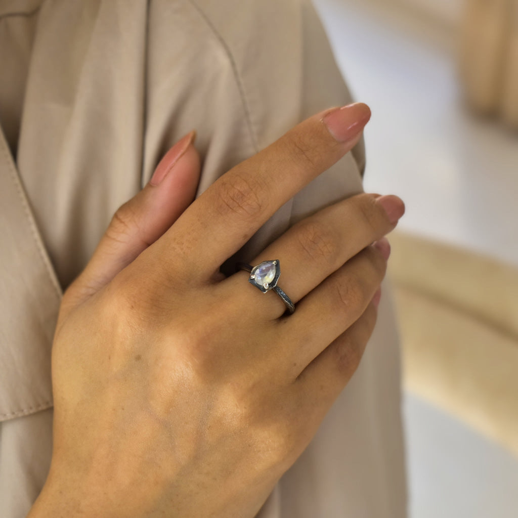 Forest Heart - Moonstone Ring Rings