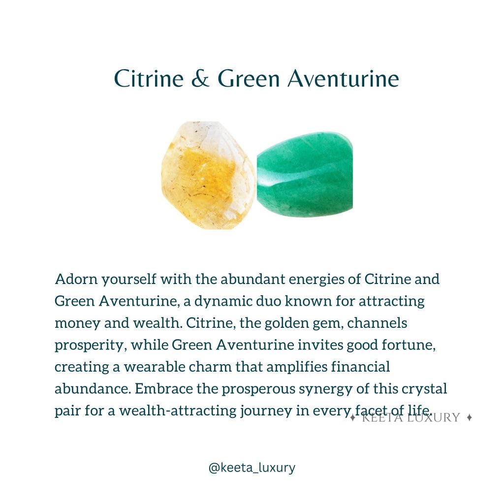 Fortune Flow - Green Aventurine & Citrine Bracelet -