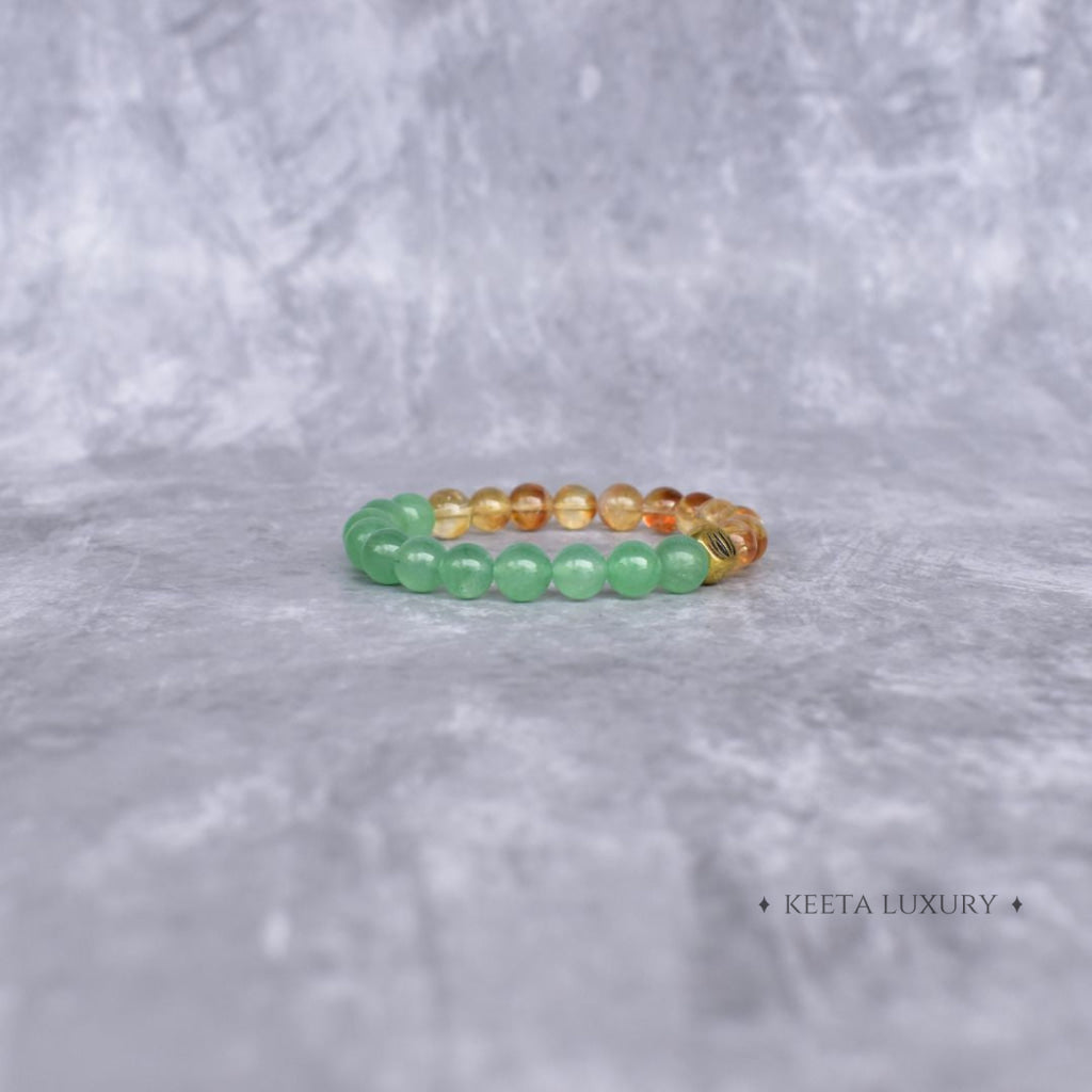 Fortune Flow - Green Aventurine & Citrine Bracelet Bracelets