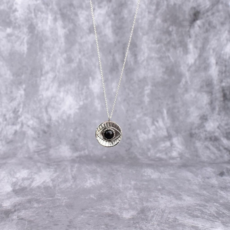 Gaze Guardian - Black Onyx Necklace 16 Inches Necklaces