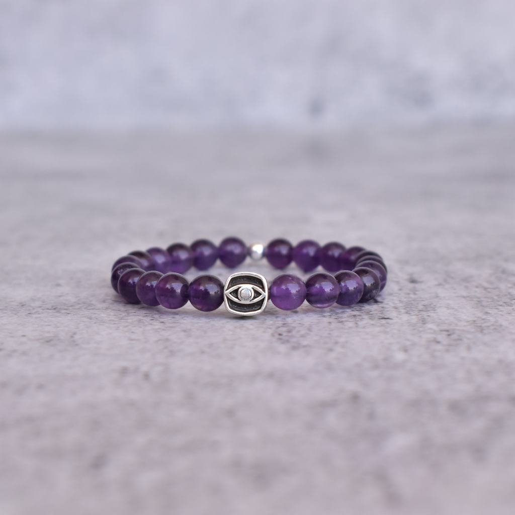 Gaze Of Protection - Amethyst Bracelets -