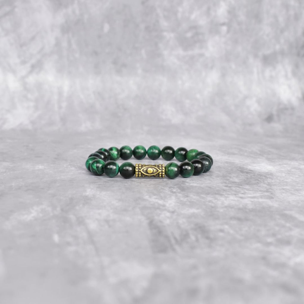 Gaze Of Serenity - Green Tiger Eye Bracelet Bracelets