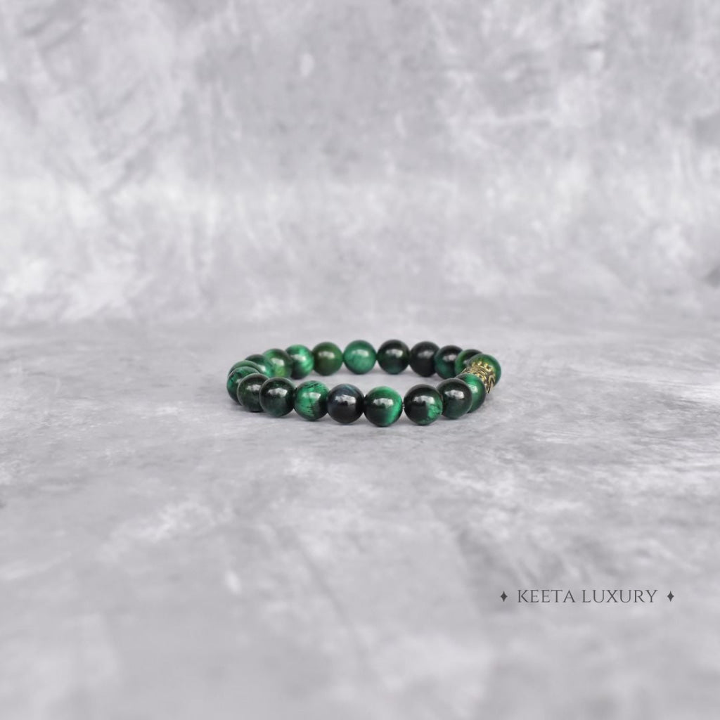 Gaze Of Serenity - Green Tiger Eye Bracelet Bracelets