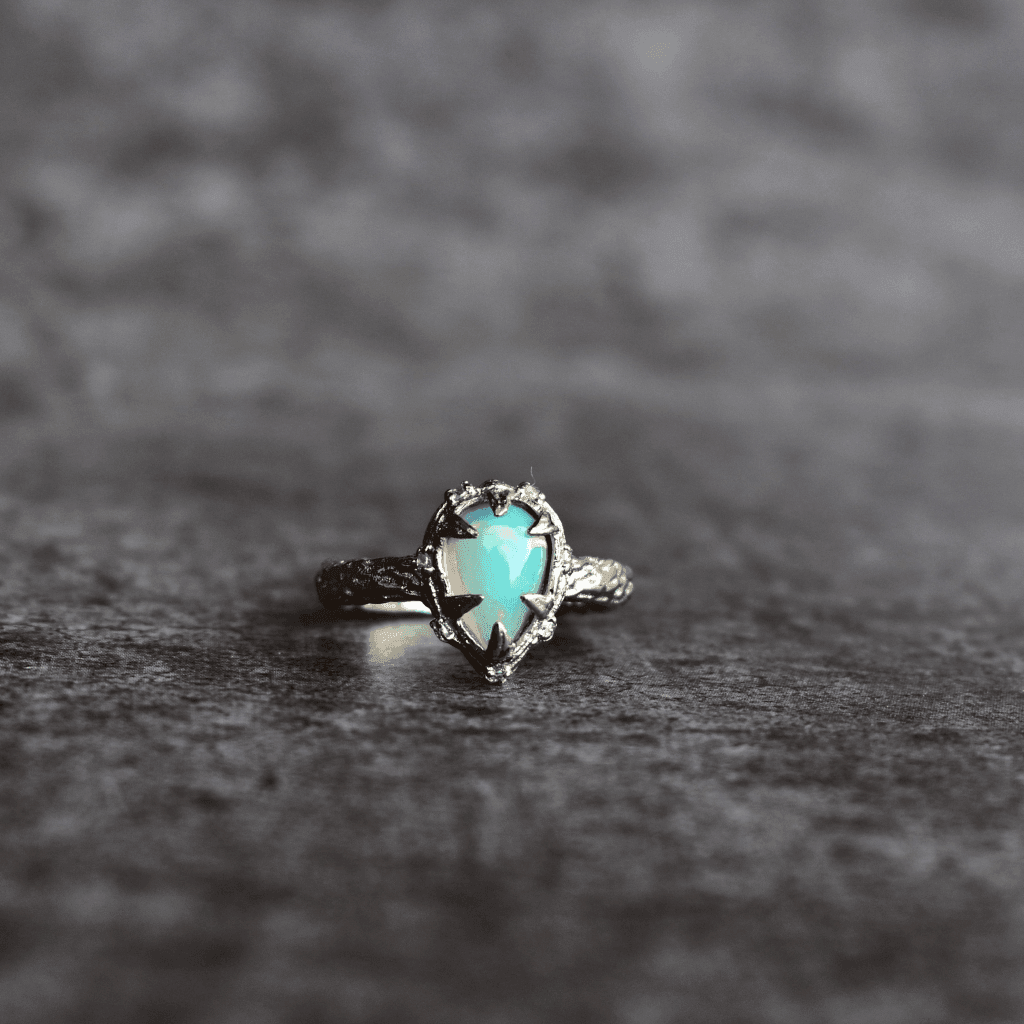 Glimmering Cascade - Opal Nature Ring -