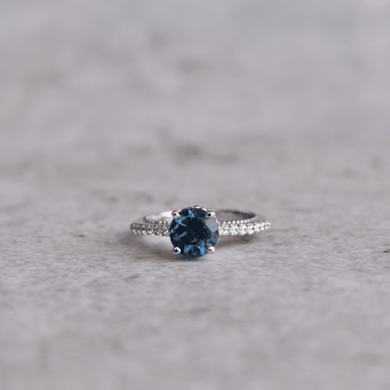 Glistening Waters - Blue Topaz Ring