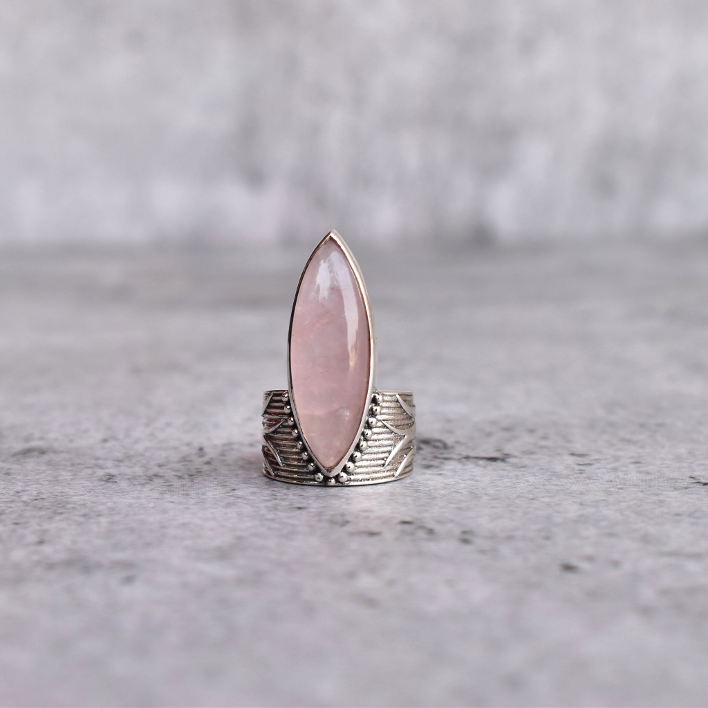 Gypsy Dreams - Rose Quartz Ring -