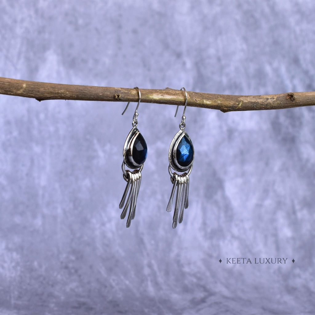 Gypsy Tears - Labradorite Earrings -