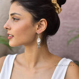 Gypsy Tears - Rose Quartz Earrings