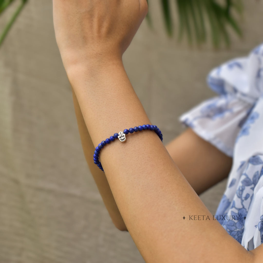 Hamsa Harmony - Lapis Lazuli Bracelets -