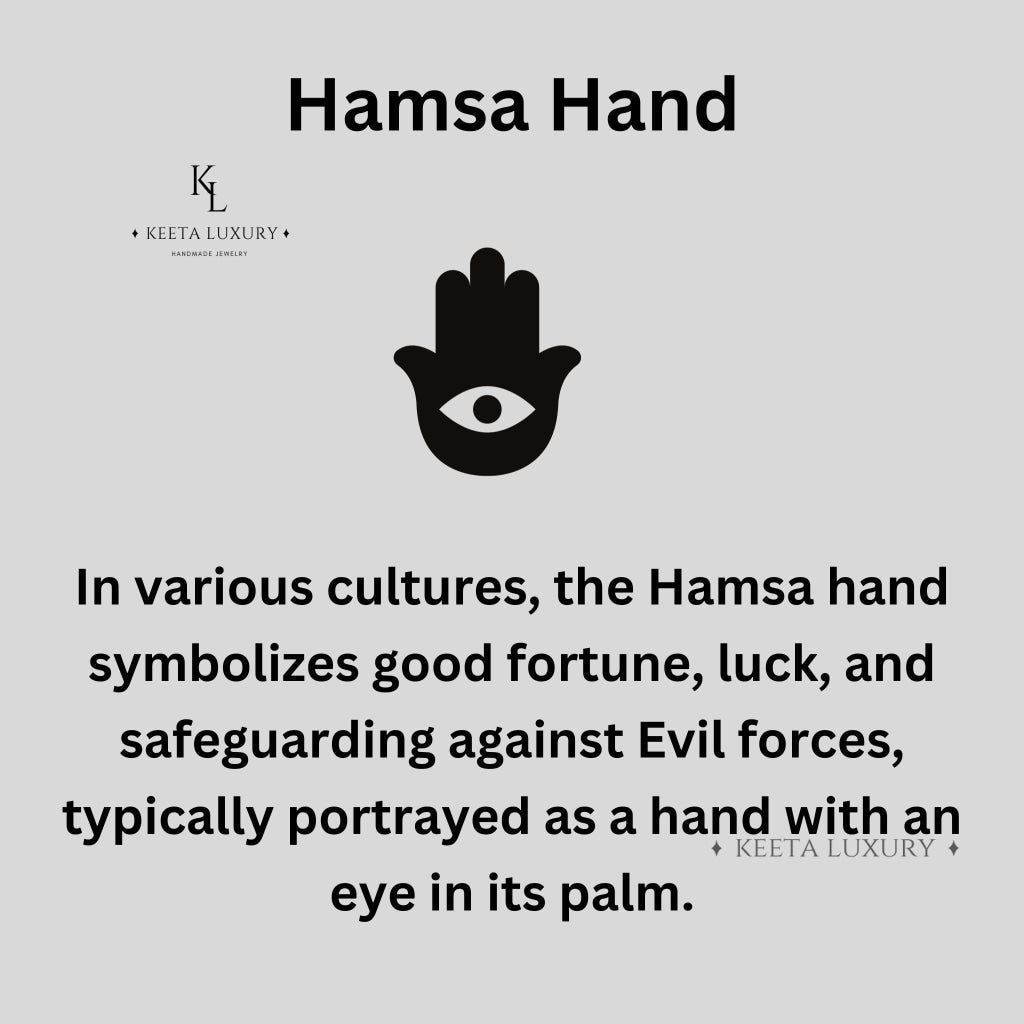 Hamsa Protector - Blue Tiger Eye Bracelet -