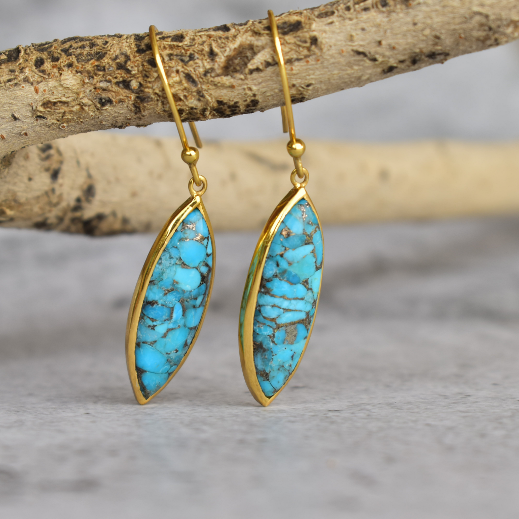 Hypnotic - Turquoise Dangle -