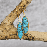 Hypnotic Turquoise Dangle Earrings