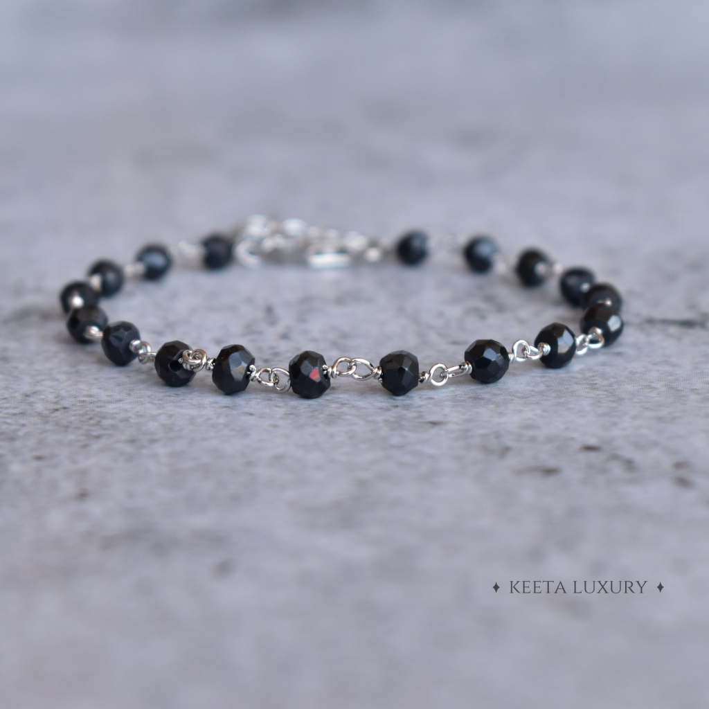 Improved Endurance - Black Onyx Rosary Bracelets -