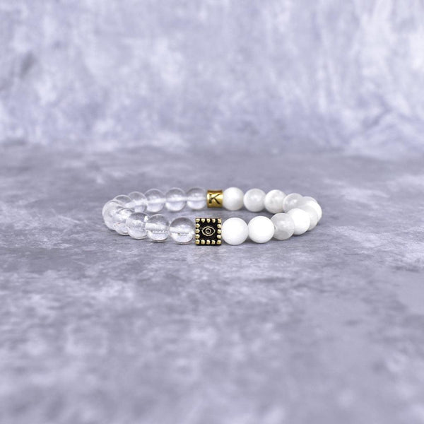 Intuition - Selenite & Clear Quartz Bracelet Bracelets