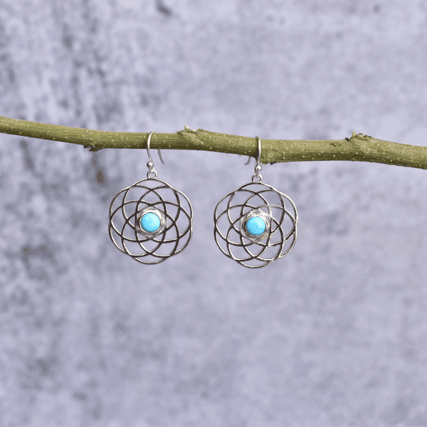 Knot Of The Sea - Turquoise Earrings