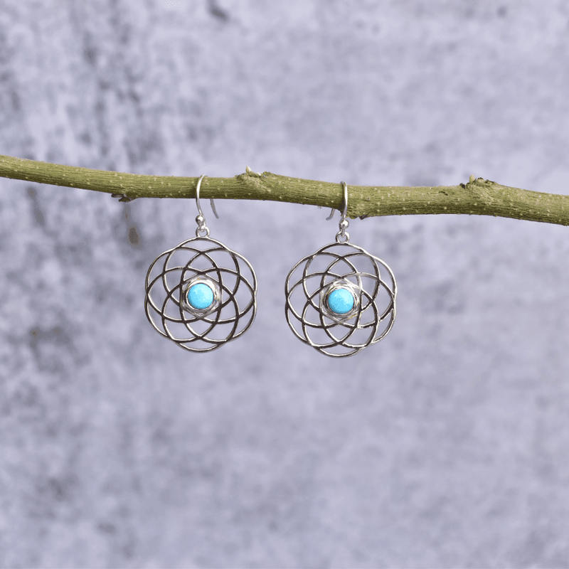 Knot Of The Sea - Turquoise Earrings