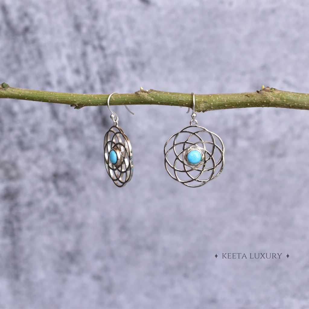 Knot of the Sea - Turquoise Earrings -