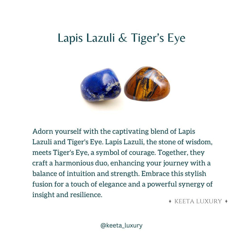 Lapis Prince- Tiger Eye And Lazuli Bracelets Bracelets