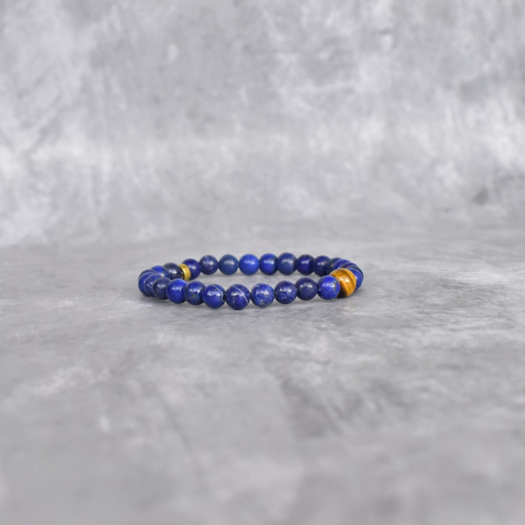 Lapis Prince- Tiger Eye And Lazuli Bracelets Bracelets