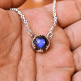Leaf Labradorite Magic Gemstone Necklace