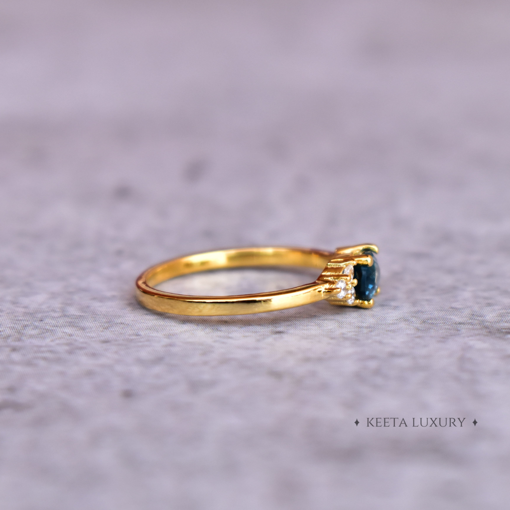 Little Wonder - Blue Topaz Ring -