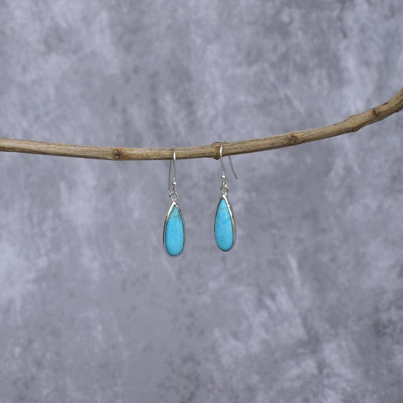 Long Drops - Turquoise Earrings