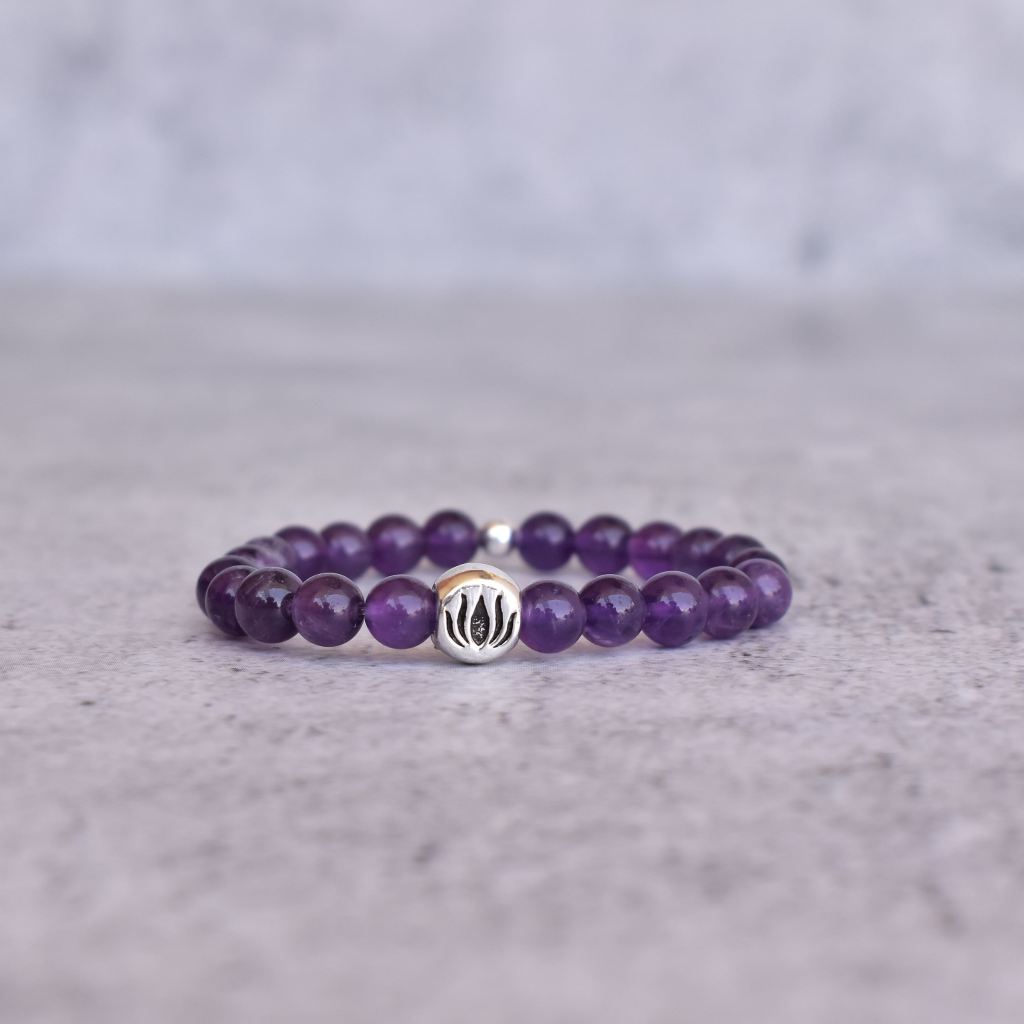 Lotus Bloom - Amethyst Bracelets -