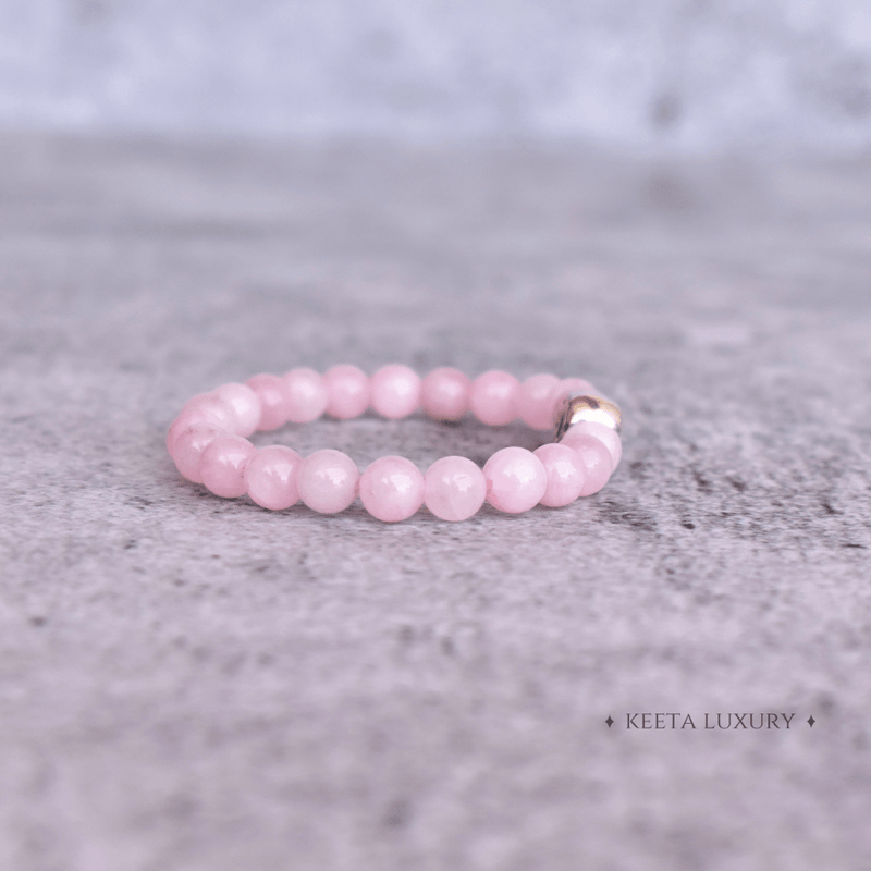 Lotus Bloom - Rose Quartz Bracelets - KEETA LUXURY