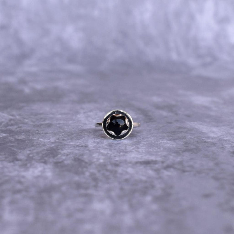Lotus Dream - Black Onyx Ring Rings