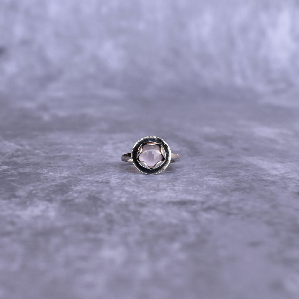Lotus Dream - Rose Quartz Ring -