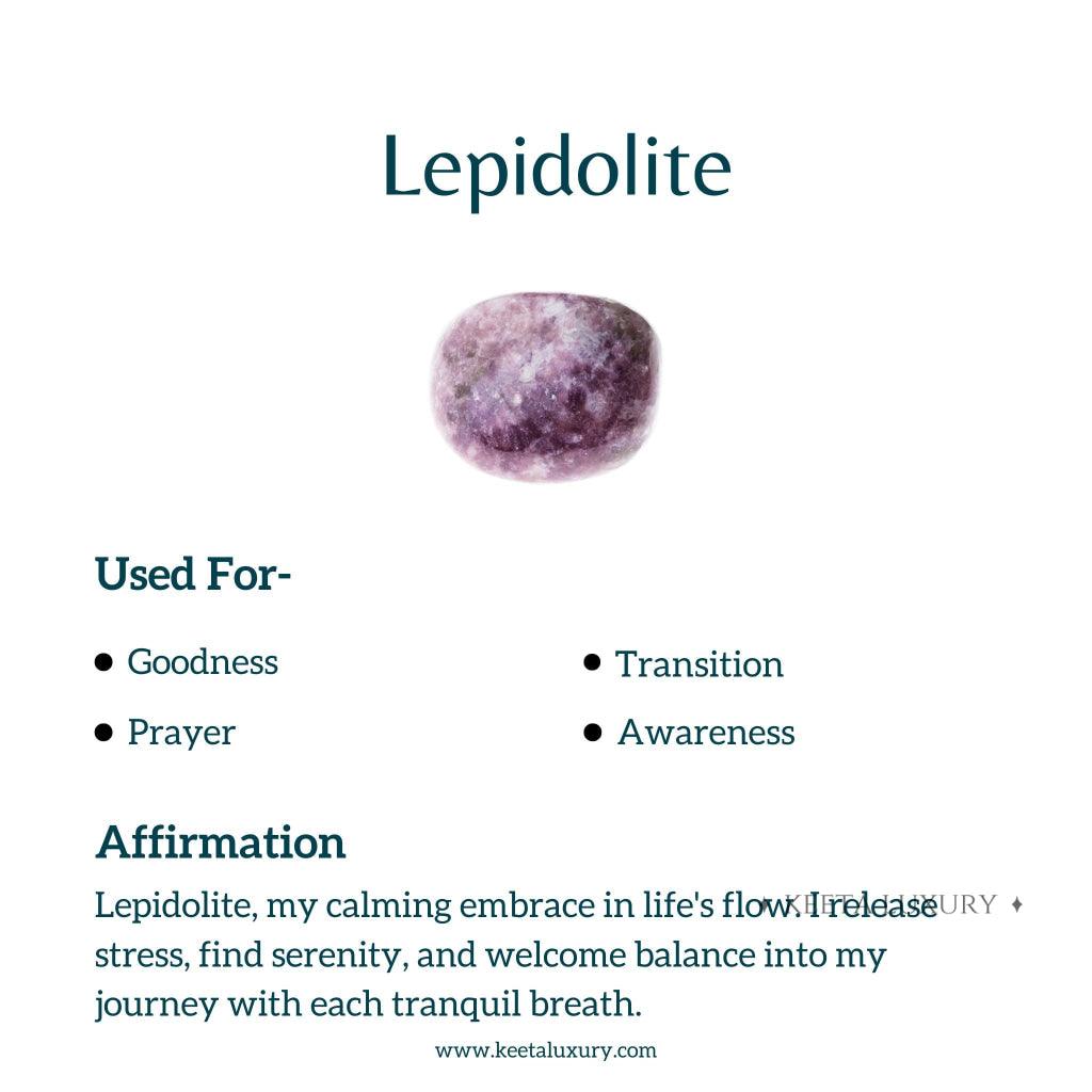 Lotus - Lepidolite Bracelets -