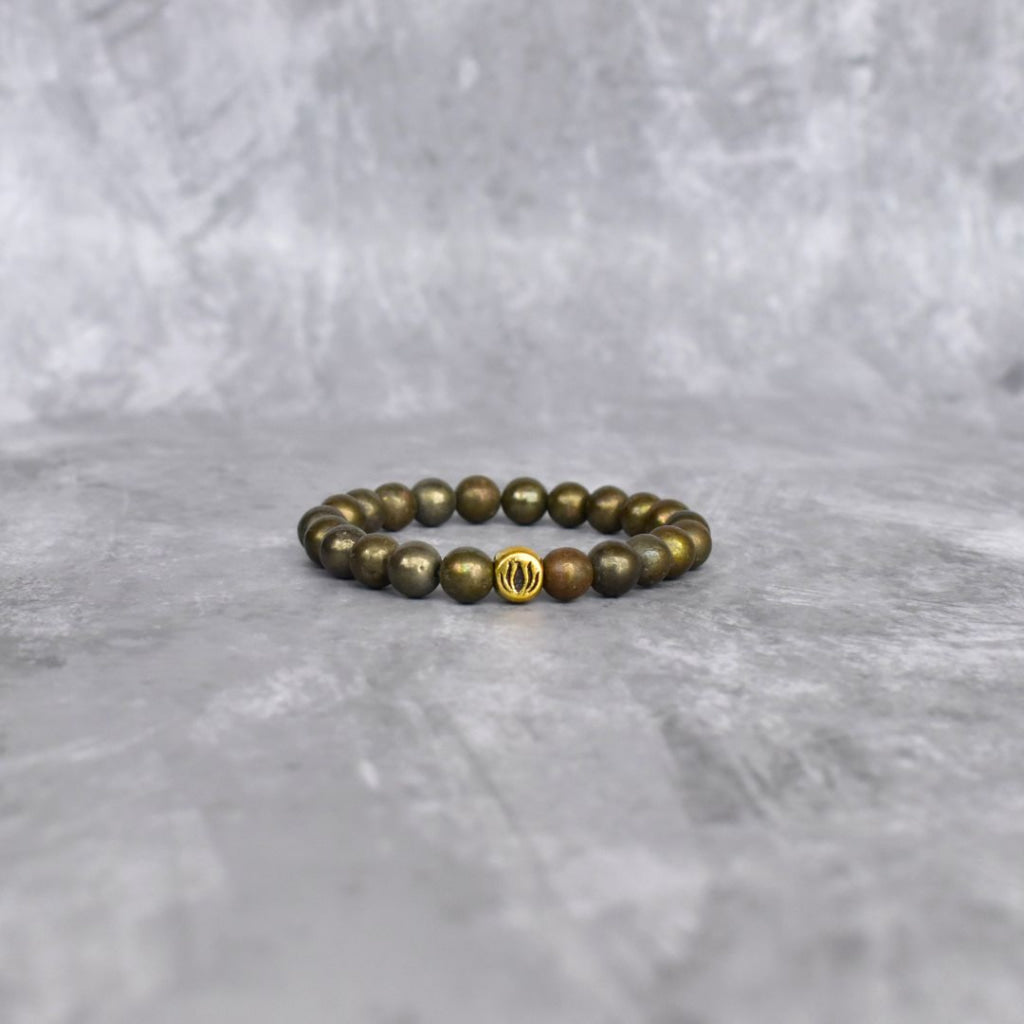 Lotus - Pyrite Bracelet Bracelets